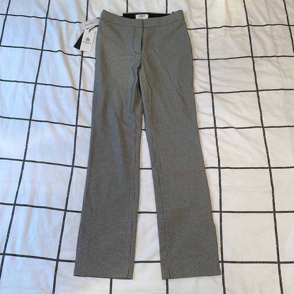 Aritzia Babaton Numero Pant in Black/Escape Mini Houndstooth, Size 2 - Picture 1 of 8